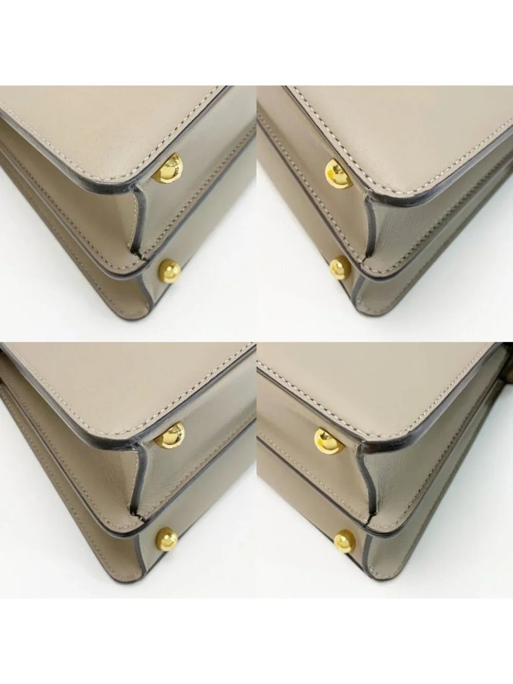 Fendi Handbag Peekaboo Beige Cloth